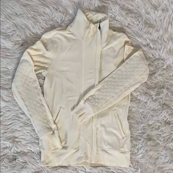 Lululemon Zip Up Cream Jacket - Picture 1 of 8